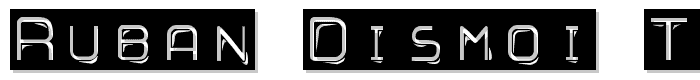 Ruban Dismoi Tryout font